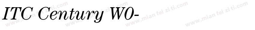ITC Century W0字体转换